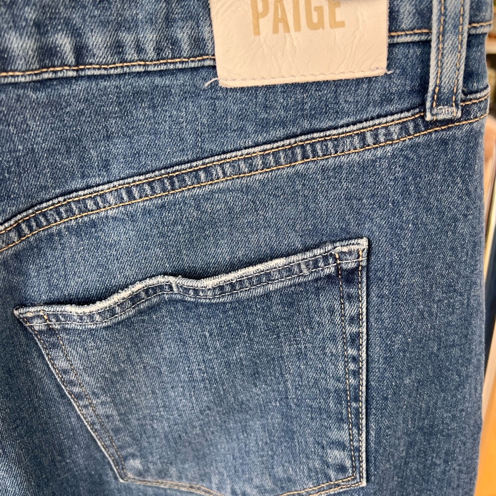 Paige Denim Meadow Raw Hemmed Midi Skirt - Picture 6 of 8